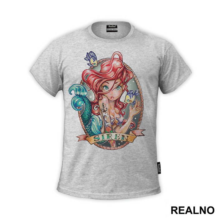 Sired Drawing - Sirene - Mermaid - Majica