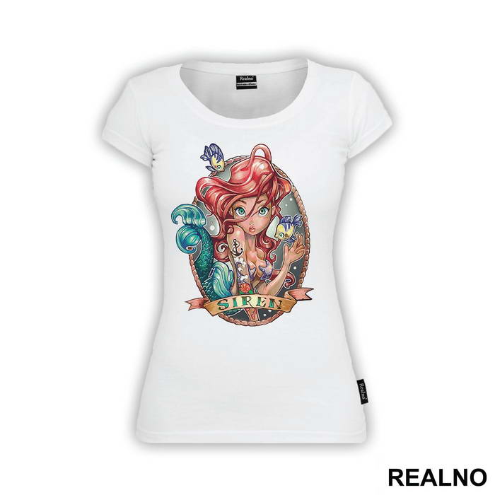 Sired Drawing - Sirene - Mermaid - Majica