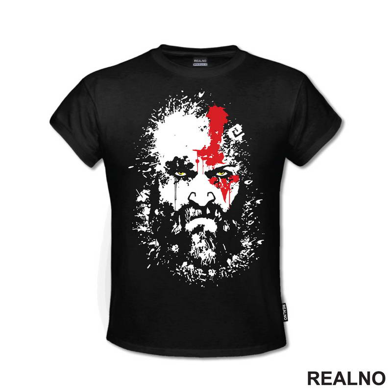 Face Splash - Kratos - God Of War - Majica