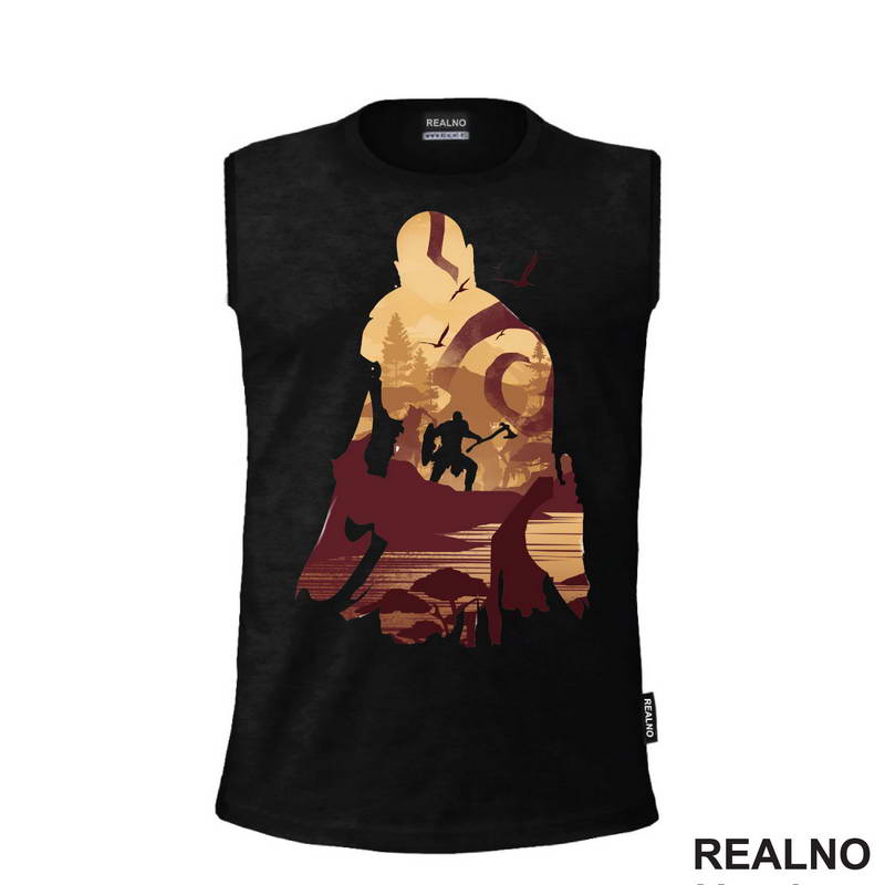 Kratos - Double Exposure - God Of War - Majica