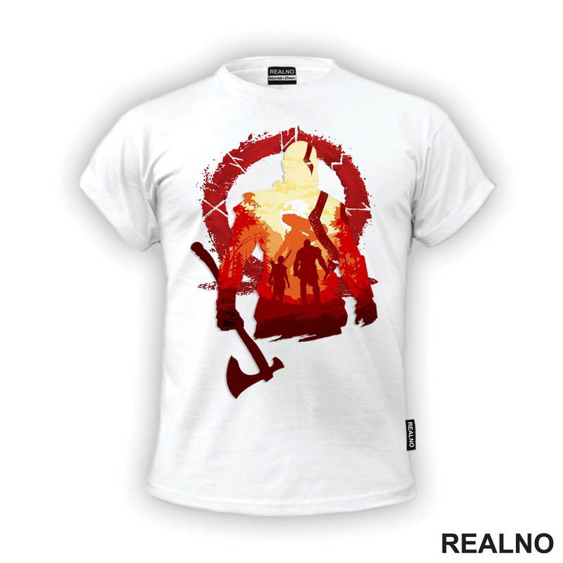 Double Exposure - Kratos And Omega - God Of War - Majica