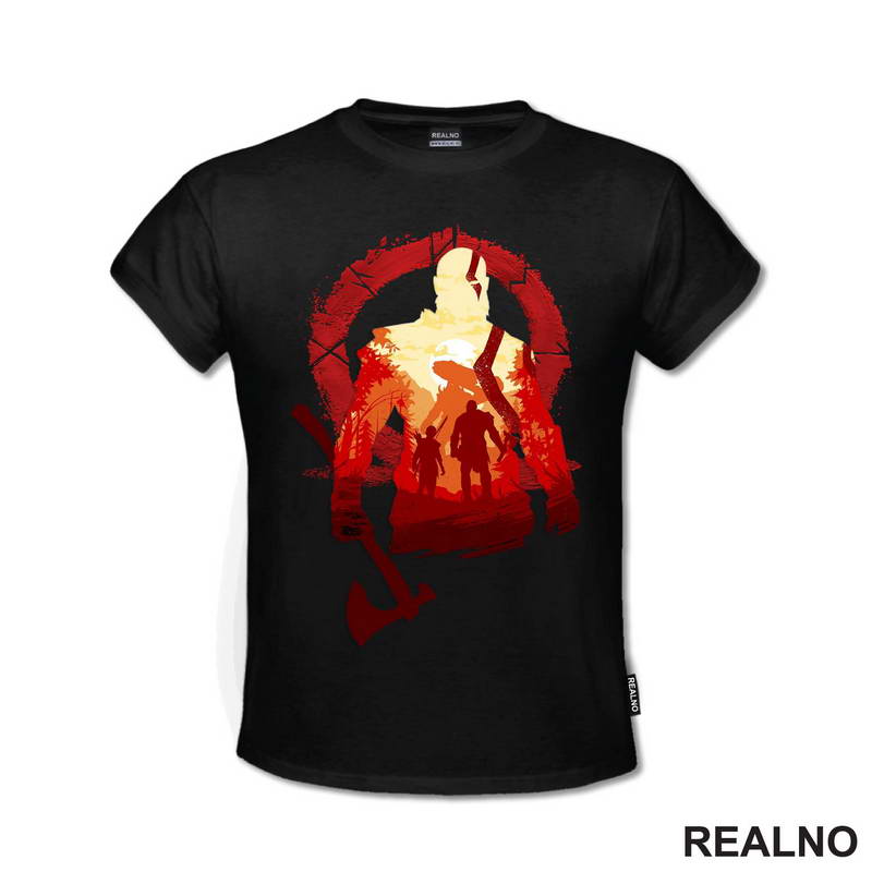 Double Exposure - Kratos And Omega - God Of War - Majica