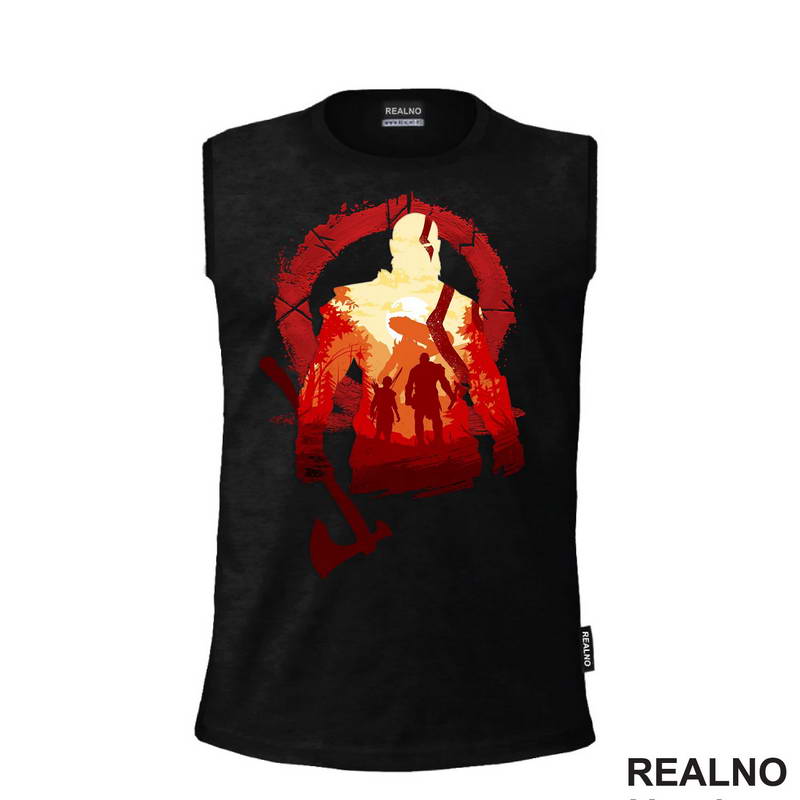 Double Exposure - Kratos And Omega - God Of War - Majica