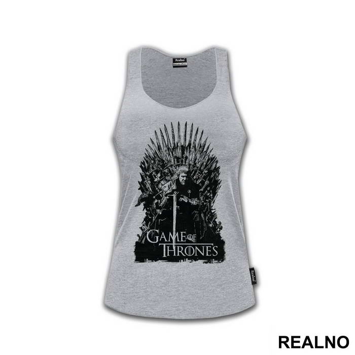Ned Stark And Black Throne - House Stark - Game Of Thrones - GOT - Majica