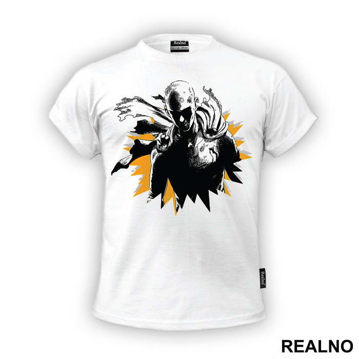 Saitama Yellow Background - One Punch Man - Majica