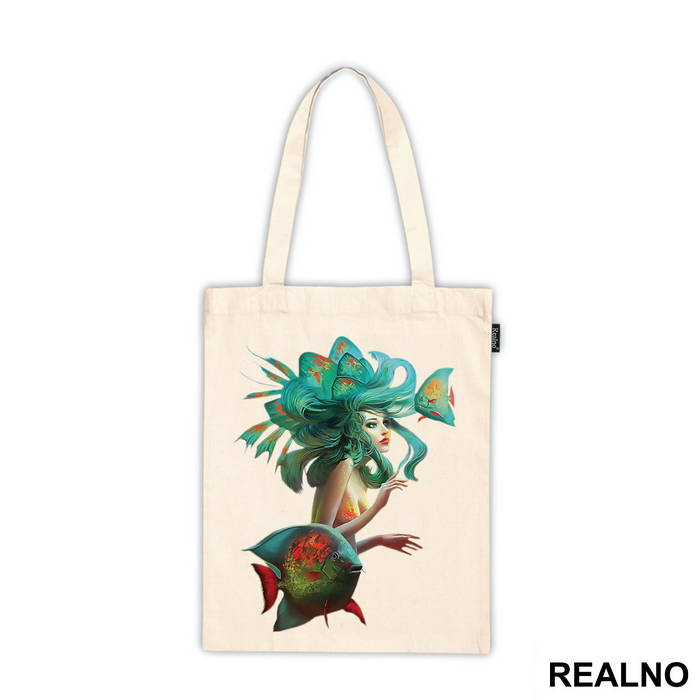 Mermaid WIth Fishes - Sirene - Mermaid - Majica