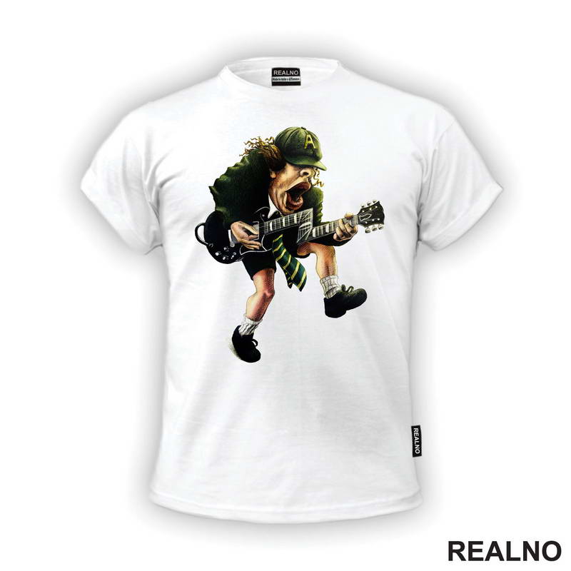 AC - DC - Angus Young - Caricature - Muzika - Majica