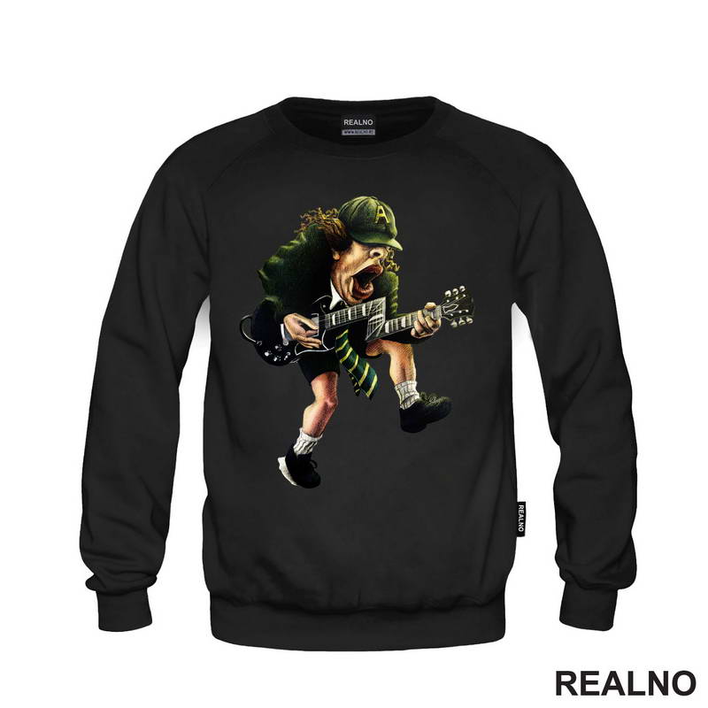 AC - DC - Angus Young - Caricature - Muzika - Majica