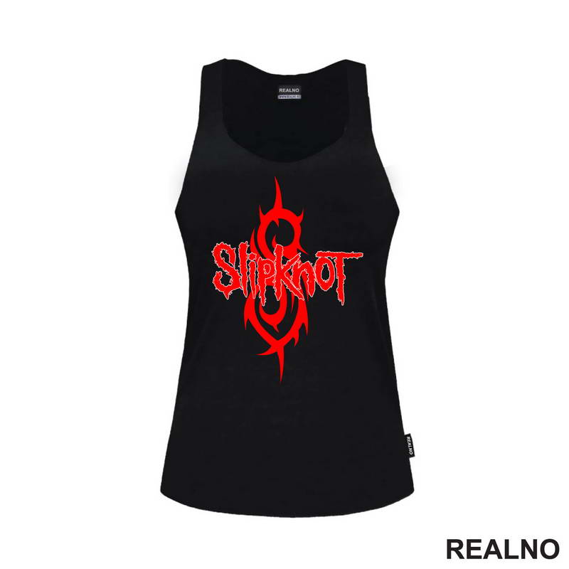 Slipknot - Red Logo And Symbol - Muzika - Majica