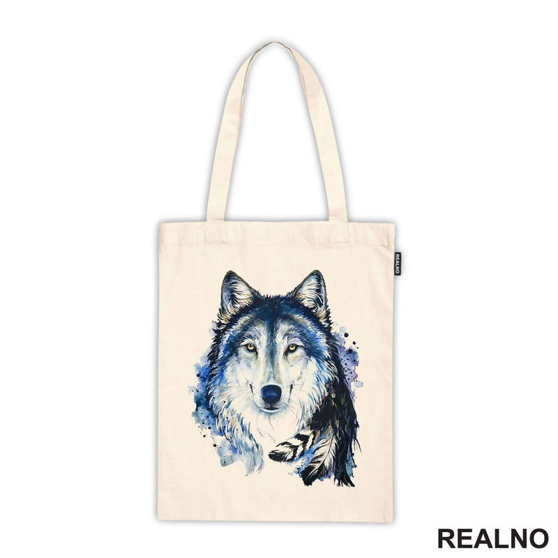 Colored Wolf Head - Watercolor Painting - Vuk - Životinje - Majica