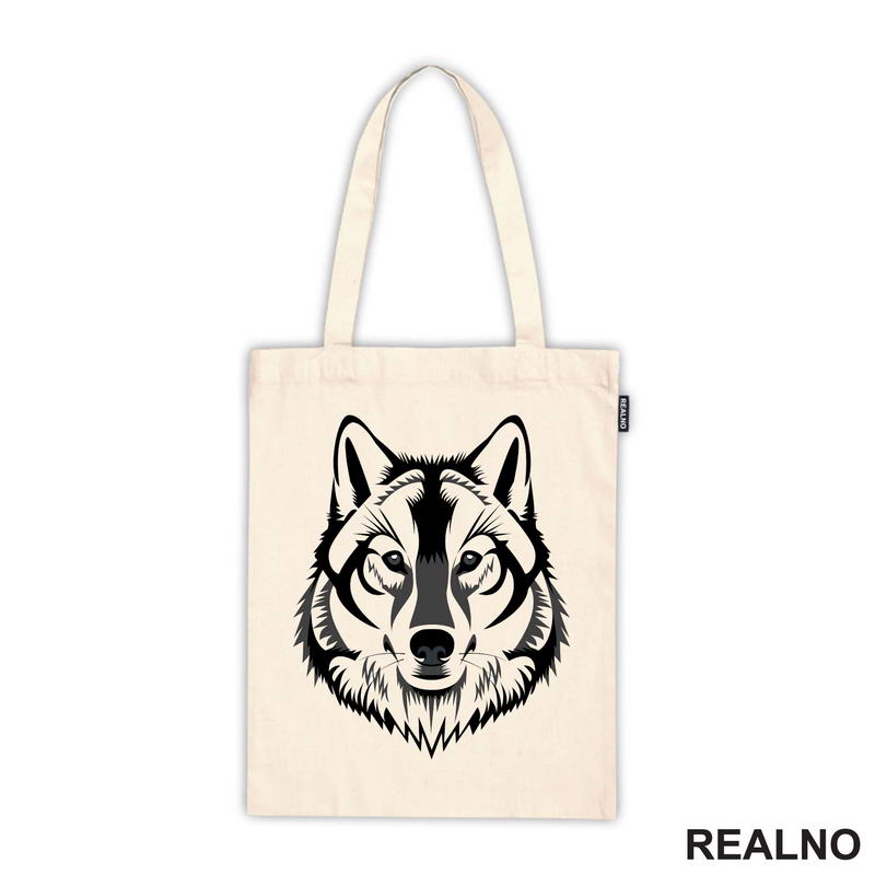 Wolf Head - Grey Illustration - Vuk - Životinje - Majica