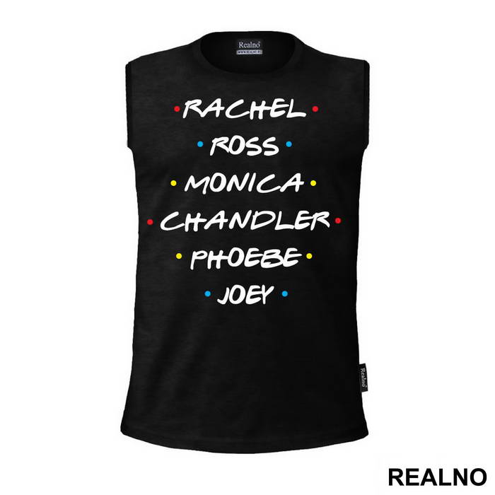 Rachel, Ross, Monica, Chandler, Phoebe, Joey - Friends - Prijatelji - Majica