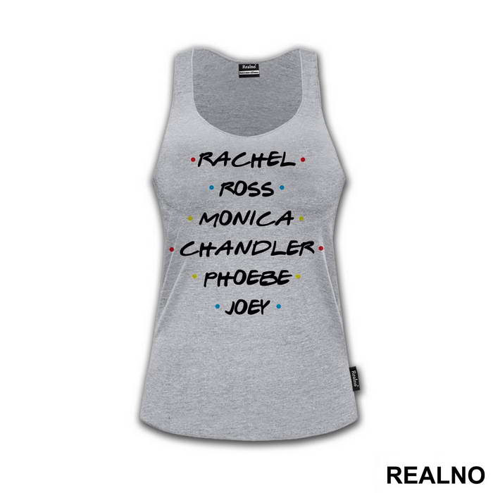 Rachel, Ross, Monica, Chandler, Phoebe, Joey - Friends - Prijatelji - Majica