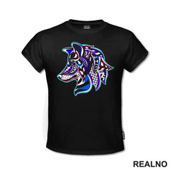 Colorful Wolf - Vuk - Životinje - Majica
