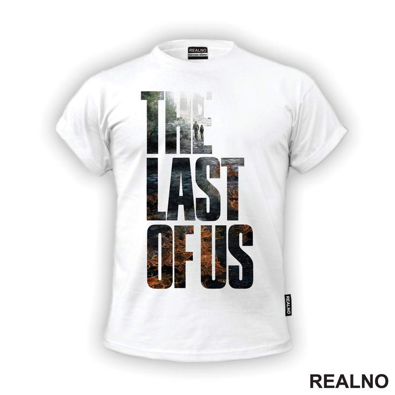 Ellie And Joel - Logo - Walking At Ruined City - The Last Of Us - Majica