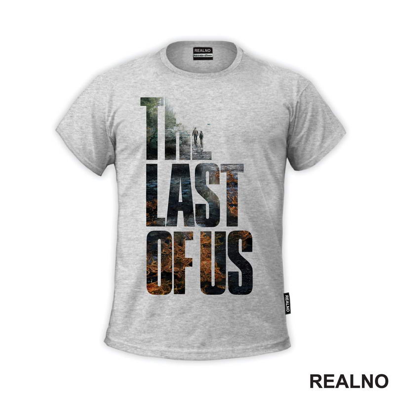 Ellie And Joel - Logo - Walking At Ruined City - The Last Of Us - Majica