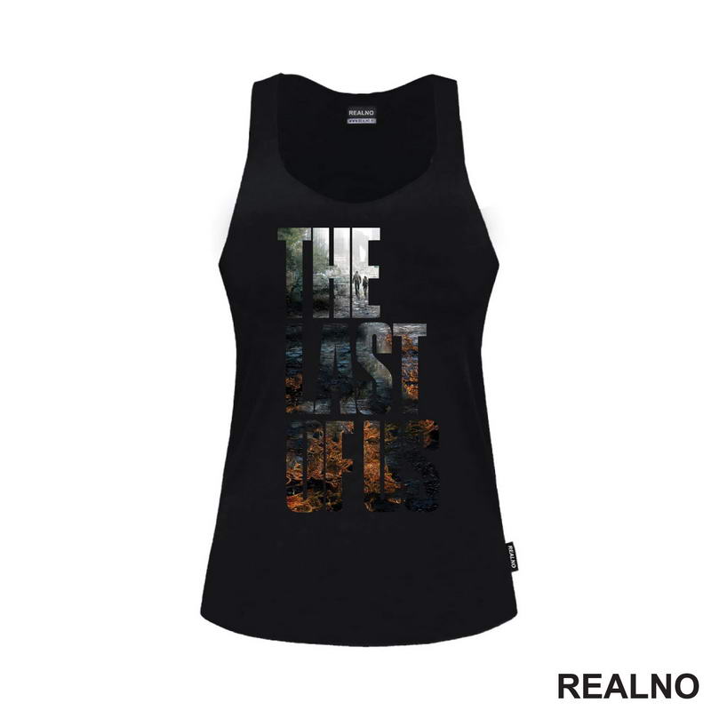 Ellie And Joel - Logo - Walking At Ruined City - The Last Of Us - Majica