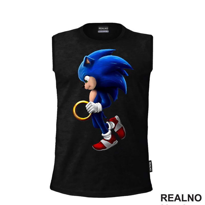 With Golden Ring - Sonic - Majica