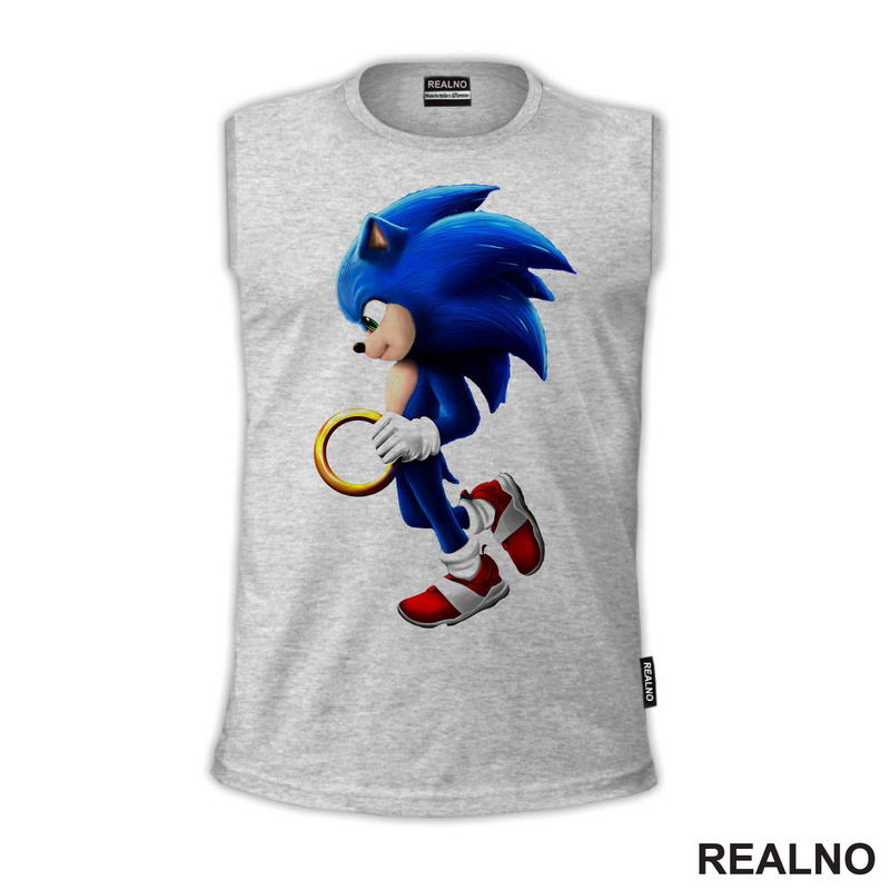 With Golden Ring - Sonic - Majica
