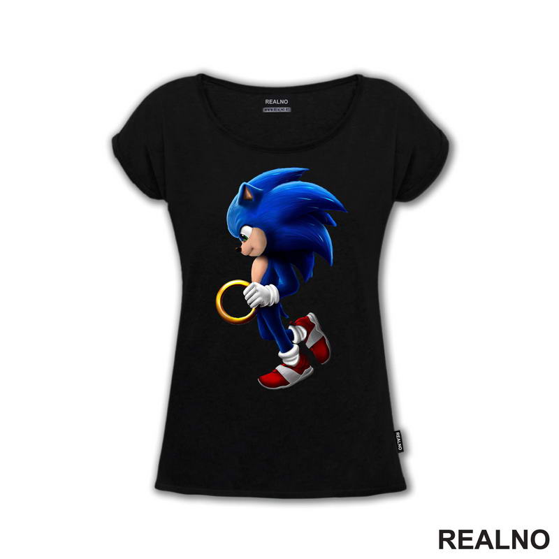 With Golden Ring - Sonic - Majica