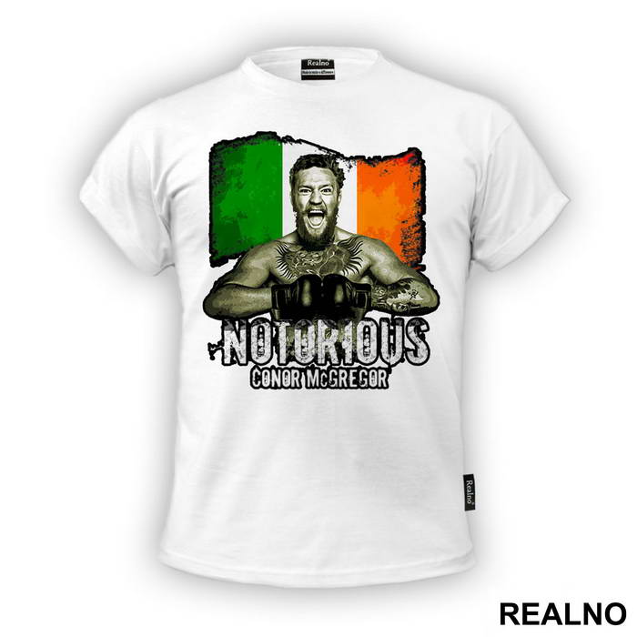 Picture And The Ireland Flag - Conor McGregor - MMA - Majica