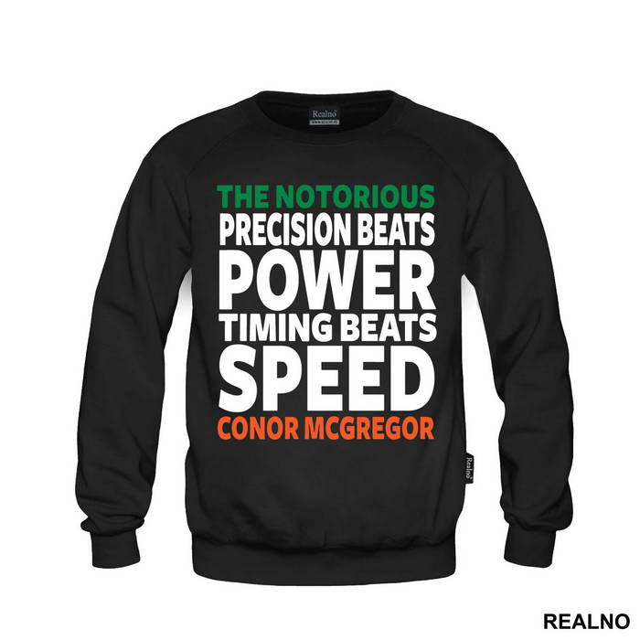Precision Beats Power, Timing Beats Speed - Conor McGregor - MMA - Majica