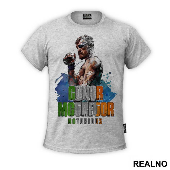 Blue Background - Conor McGregor - MMA - Majica