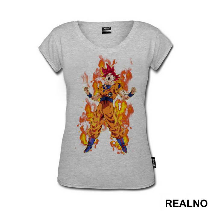 Super Saiyajin God - Goku - Dragon Ball - Majica