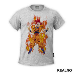 Super Saiyajin God - Goku - Dragon Ball - Majica