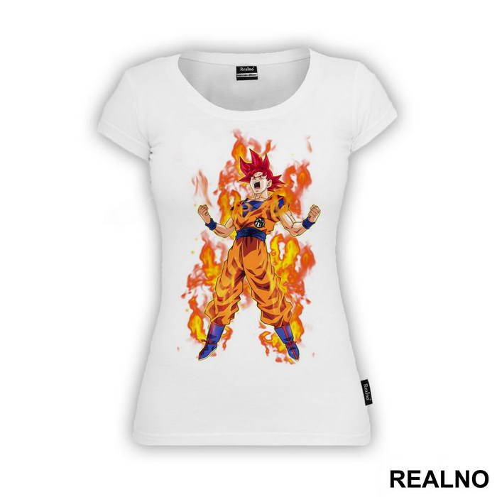 Super Saiyajin God - Goku - Dragon Ball - Majica
