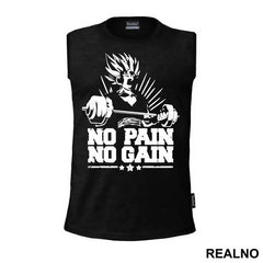 No Pain - No Gain - Goku - Dragon Ball - Majica
