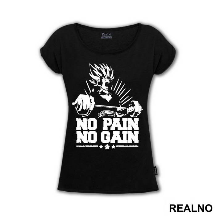 No Pain - No Gain - Goku - Dragon Ball - Majica