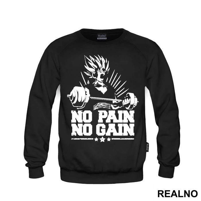 No Pain - No Gain - Goku - Dragon Ball - Majica