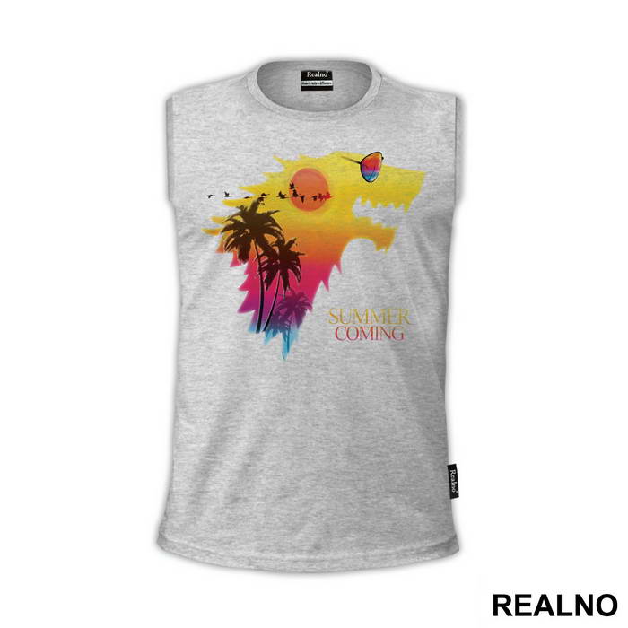 Summer Is Coming - Vivid Dire Wolf Sigil - Game Of Thrones - GOT - Majica