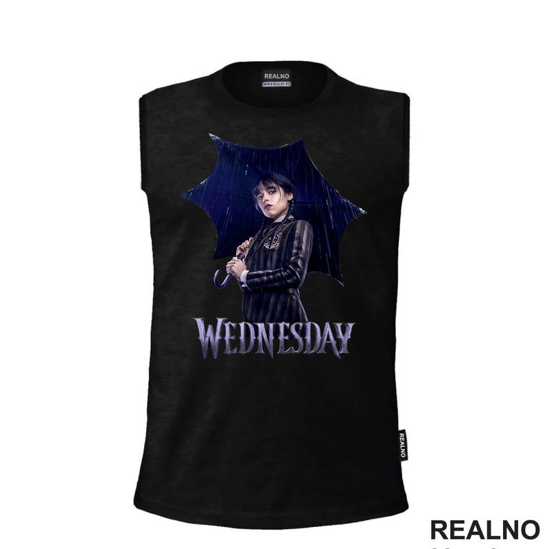 With An Umbrella - Rain - Wednesday - Sreda - Majica