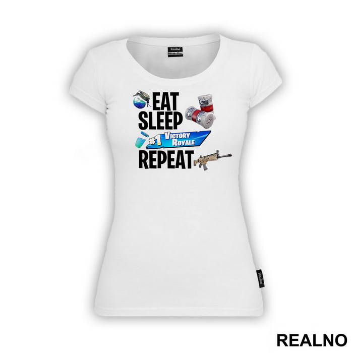 Eat, Sleep, Number One Victory Royal, Repeat - Fortnite - Majica