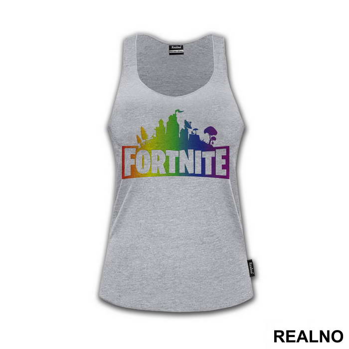 Rainbow Logo - Fortnite - Majica