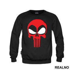 Deadpool - Punisher - Logo Crossover - Majica