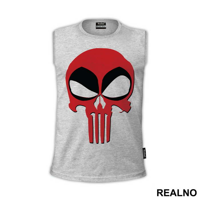 Deadpool - Punisher - Logo Crossover - Majica