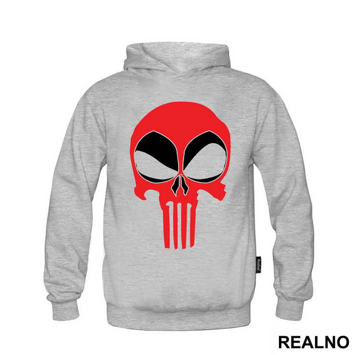 Deadpool - Punisher - Logo Crossover - Majica