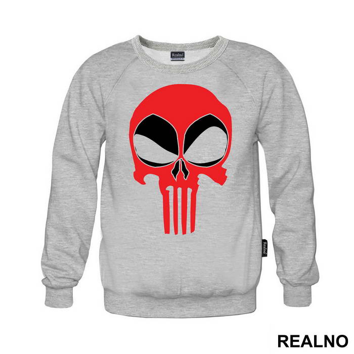 Deadpool - Punisher - Logo Crossover - Majica