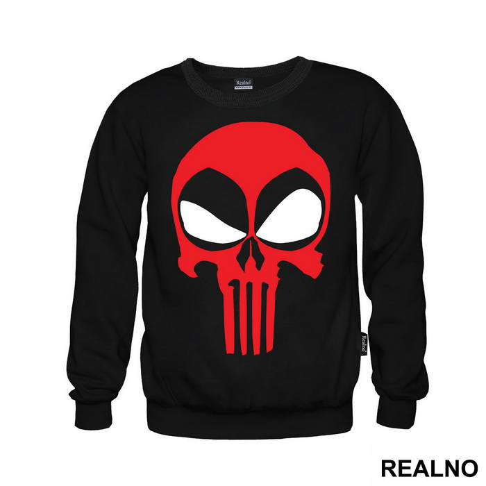 Deadpool - Punisher - Logo Crossover - Majica