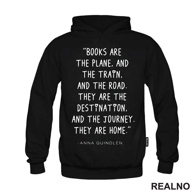 The Are Home - Quote - Books - Čitanje - Knjige - Majica