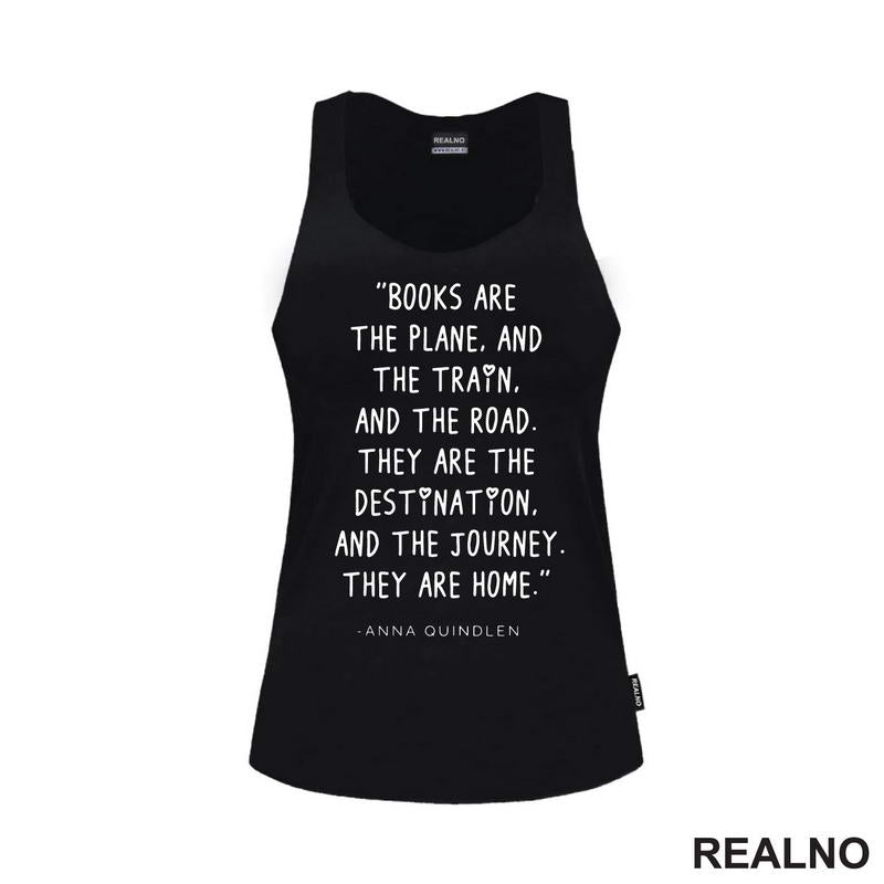 The Are Home - Quote - Books - Čitanje - Knjige - Majica