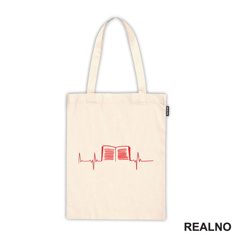 The Heartbeat Of The Book - Red - Books - Čitanje - Knjige - Majica