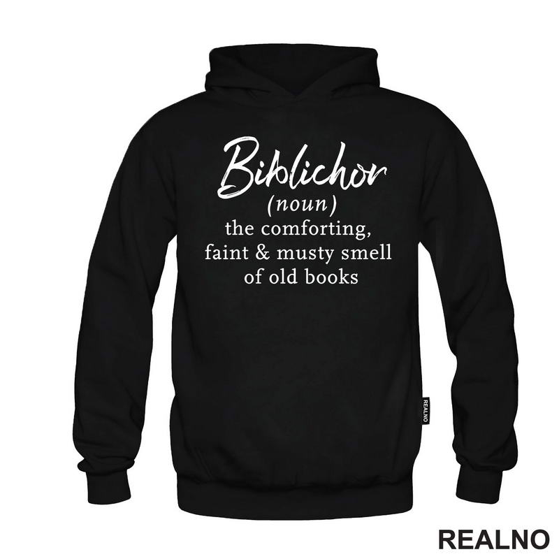 Biblichor (noun) - The Comforting, Faint & Musty Smell Of Old Books - Books - Čitanje - Knjige - Majica