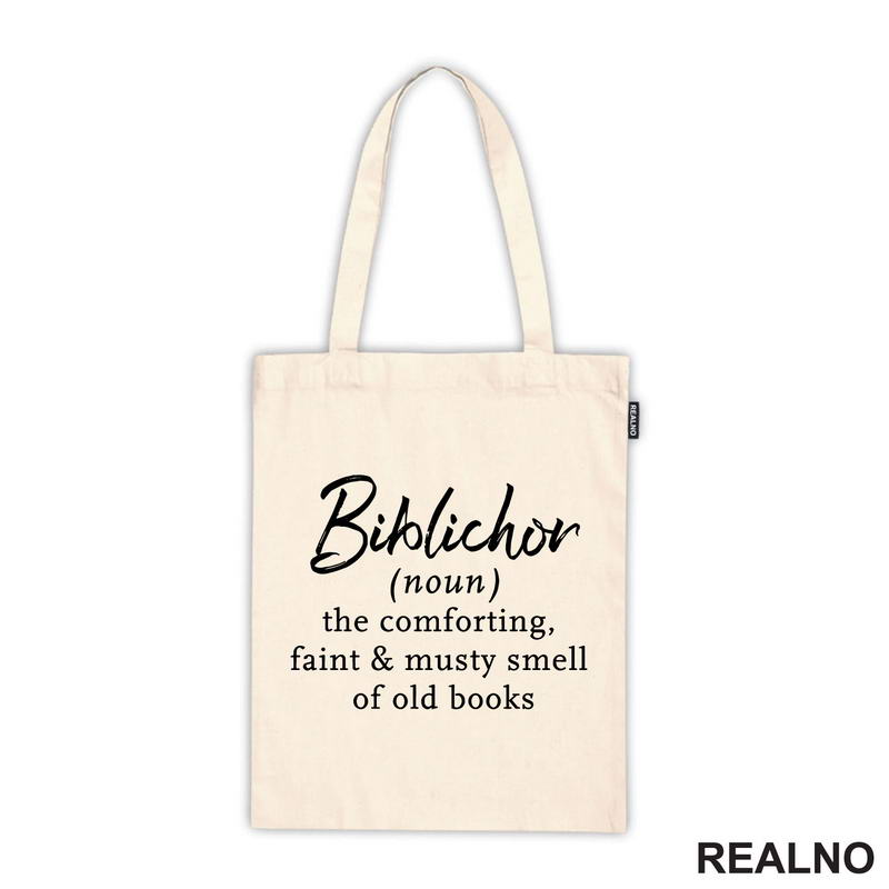 Biblichor (noun) - The Comforting, Faint & Musty Smell Of Old Books - Books - Čitanje - Knjige - Majica