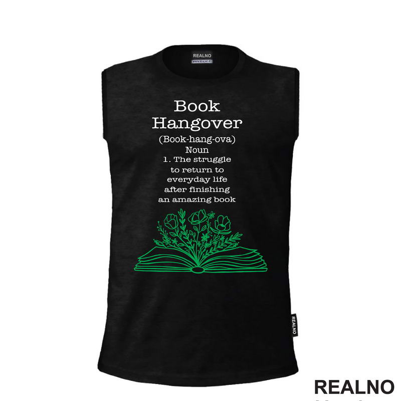 Book Hangover - Books - Čitanje - Knjige - Majica