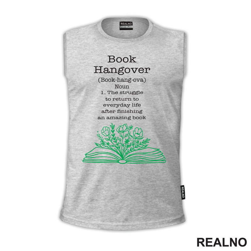 Book Hangover - Books - Čitanje - Knjige - Majica