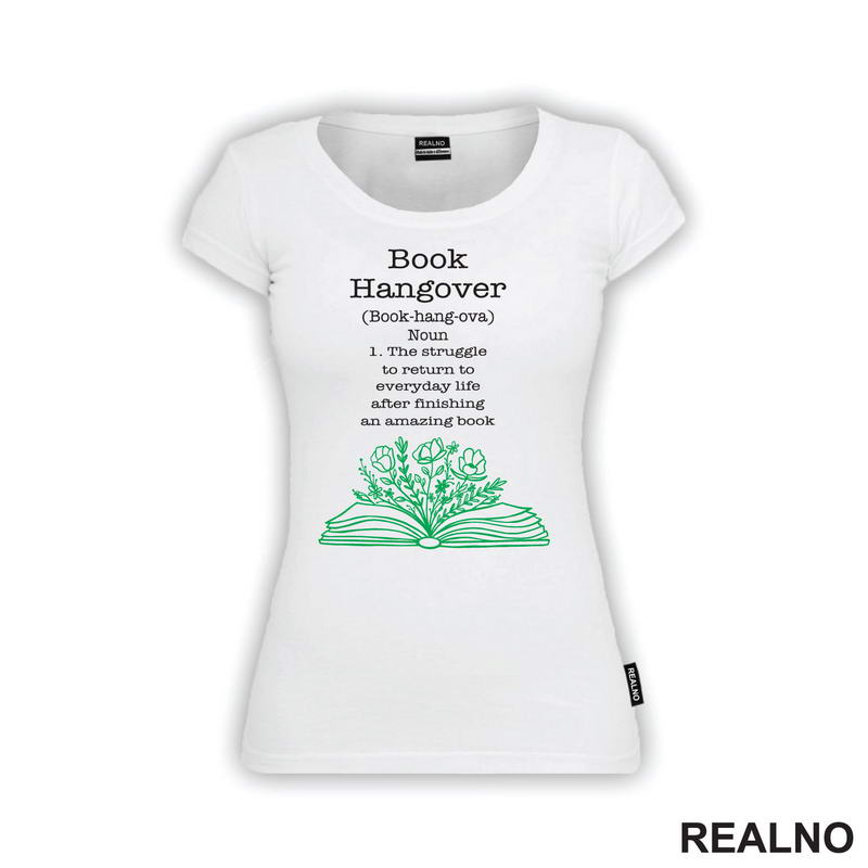 Book Hangover - Books - Čitanje - Knjige - Majica
